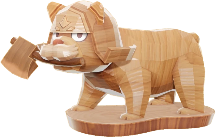 묵직한 곰 조각상 이미지