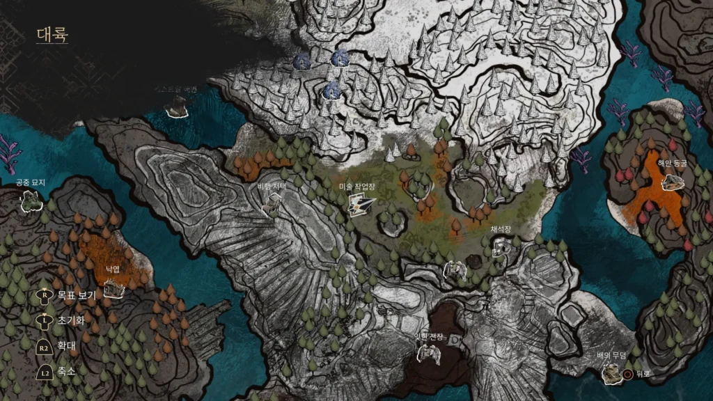 두 번째 미술 작업장 맵 위치 이미지