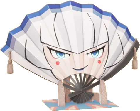 우아한 부채 이미지