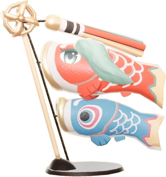 우아한 잉어 깃발 이미지