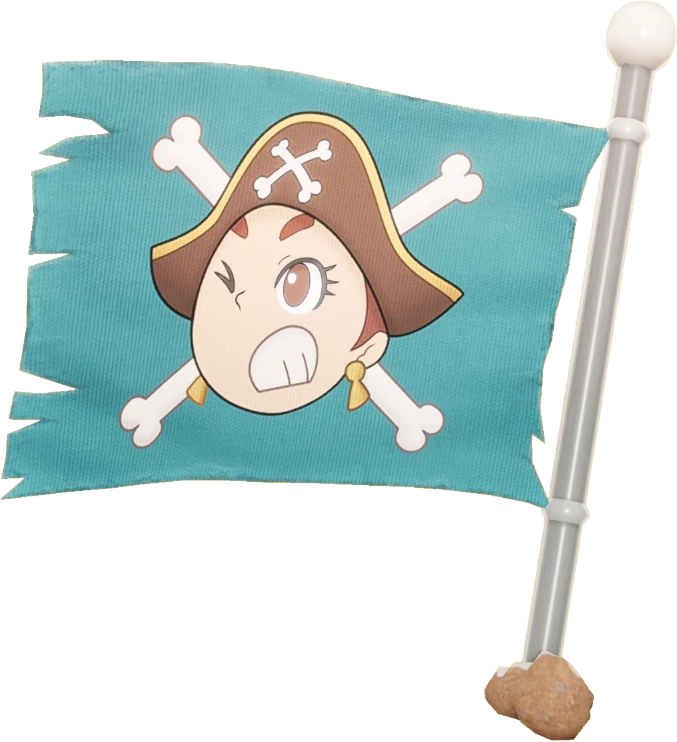 해적 공주 깃발 이미지