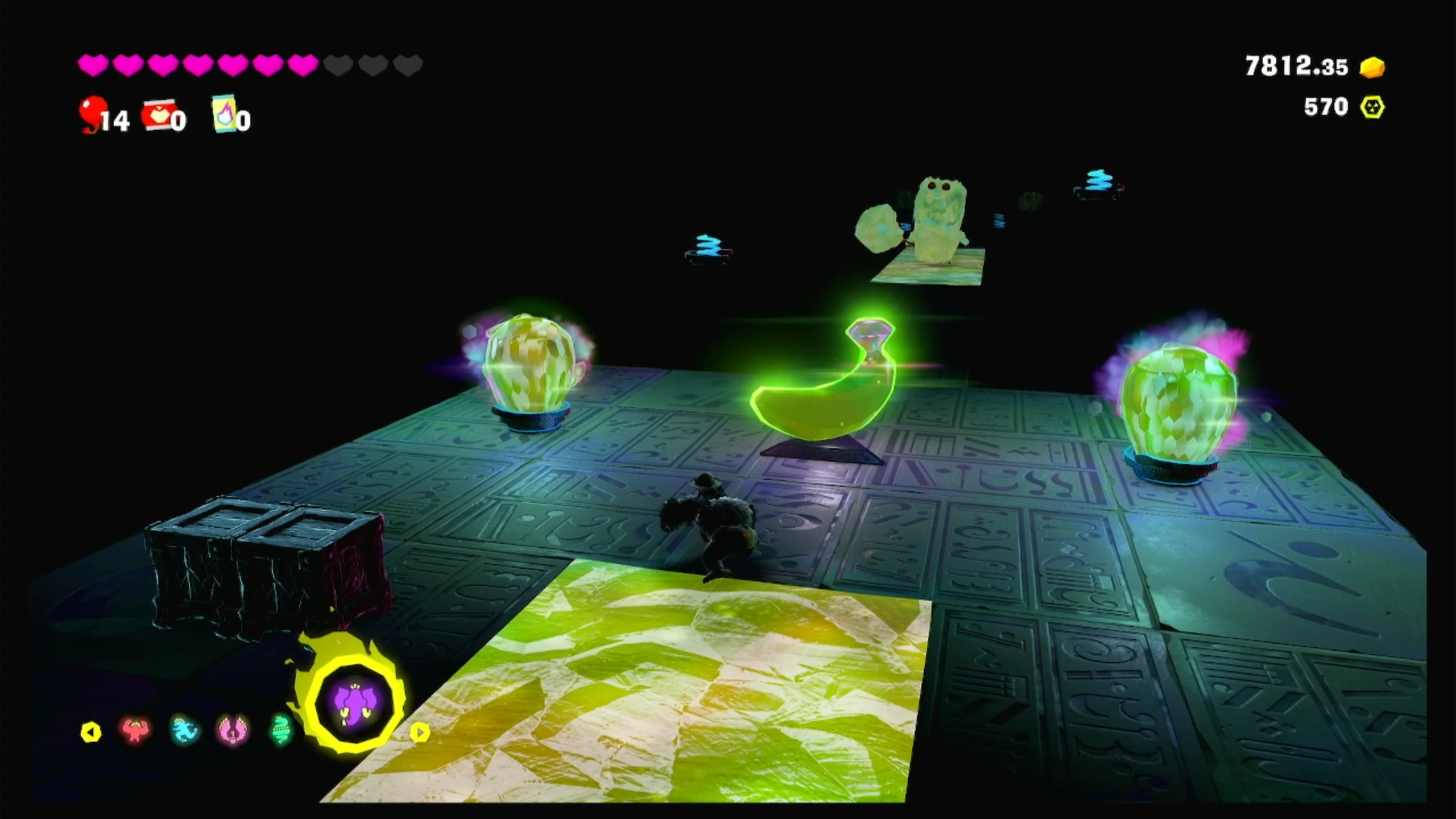 08 어둠 속에서 빛나는 과일 이미지