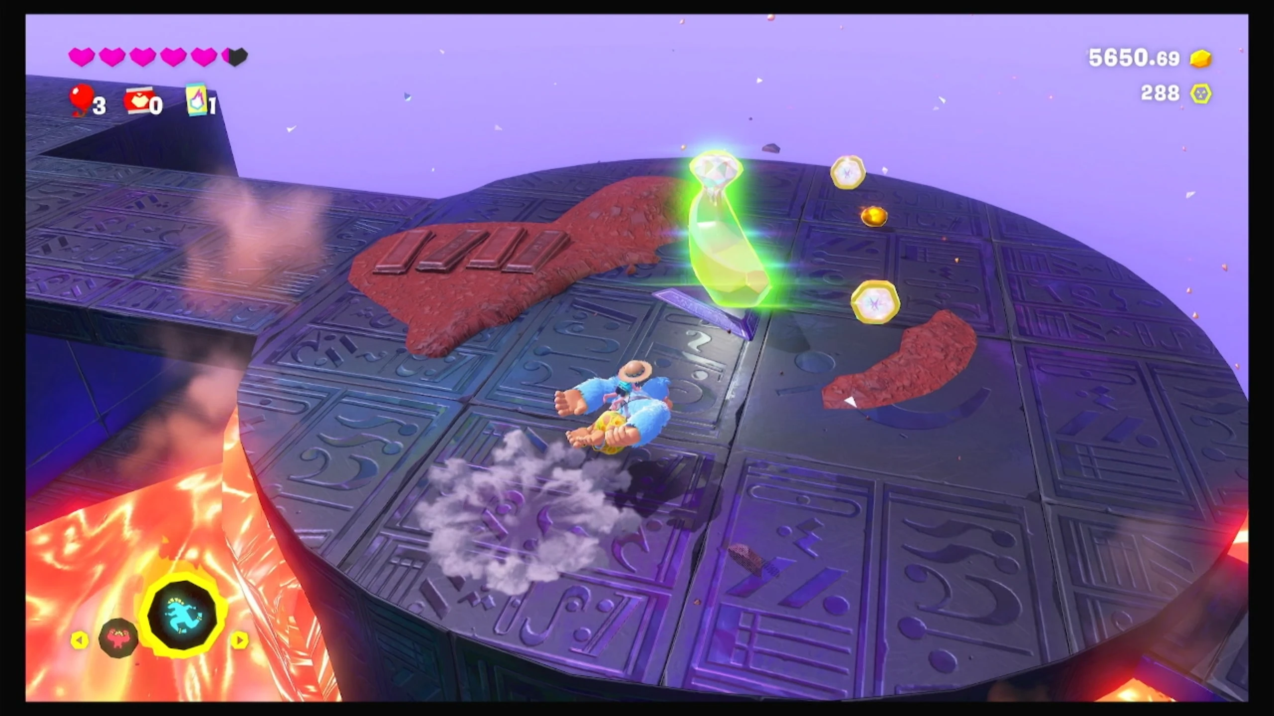 12 타오르는 용암을 제거하고 이미지