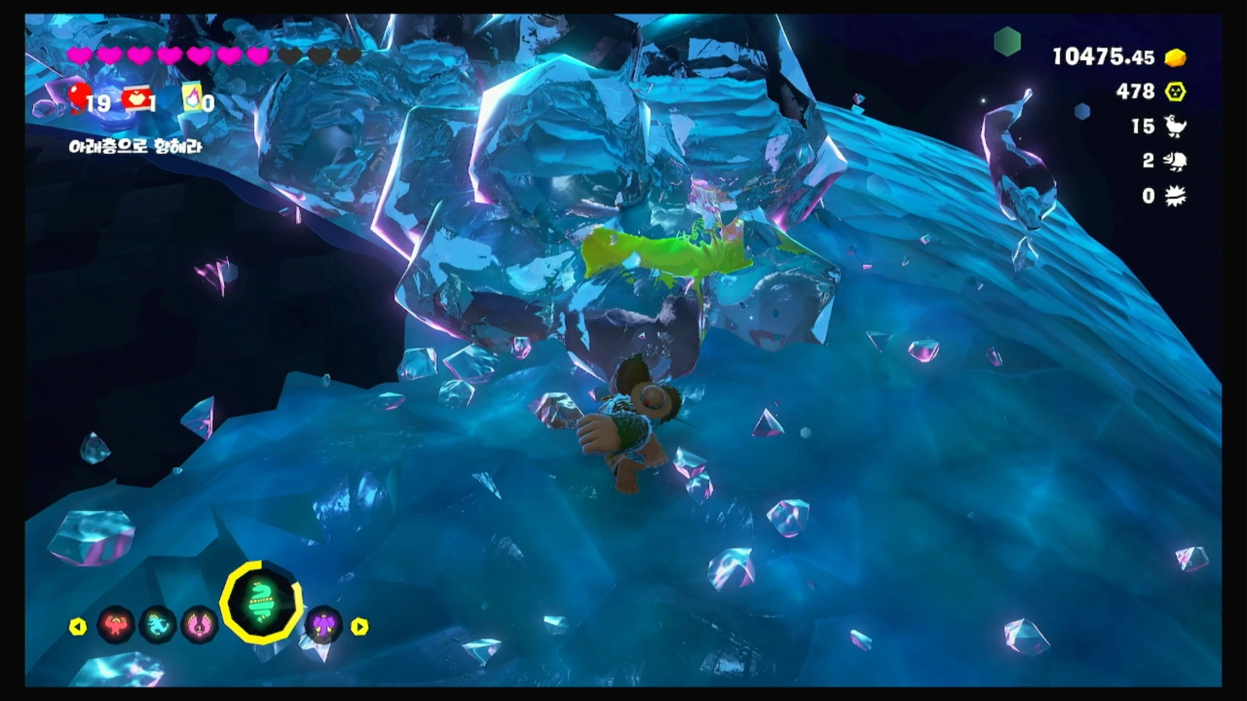 36 바나몬드가 들어 있는 수정 이미지