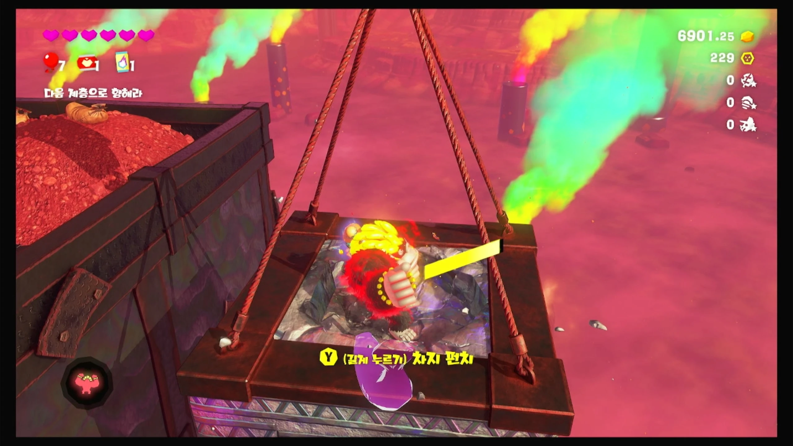 57 크레인에 매달린 보물 이미지