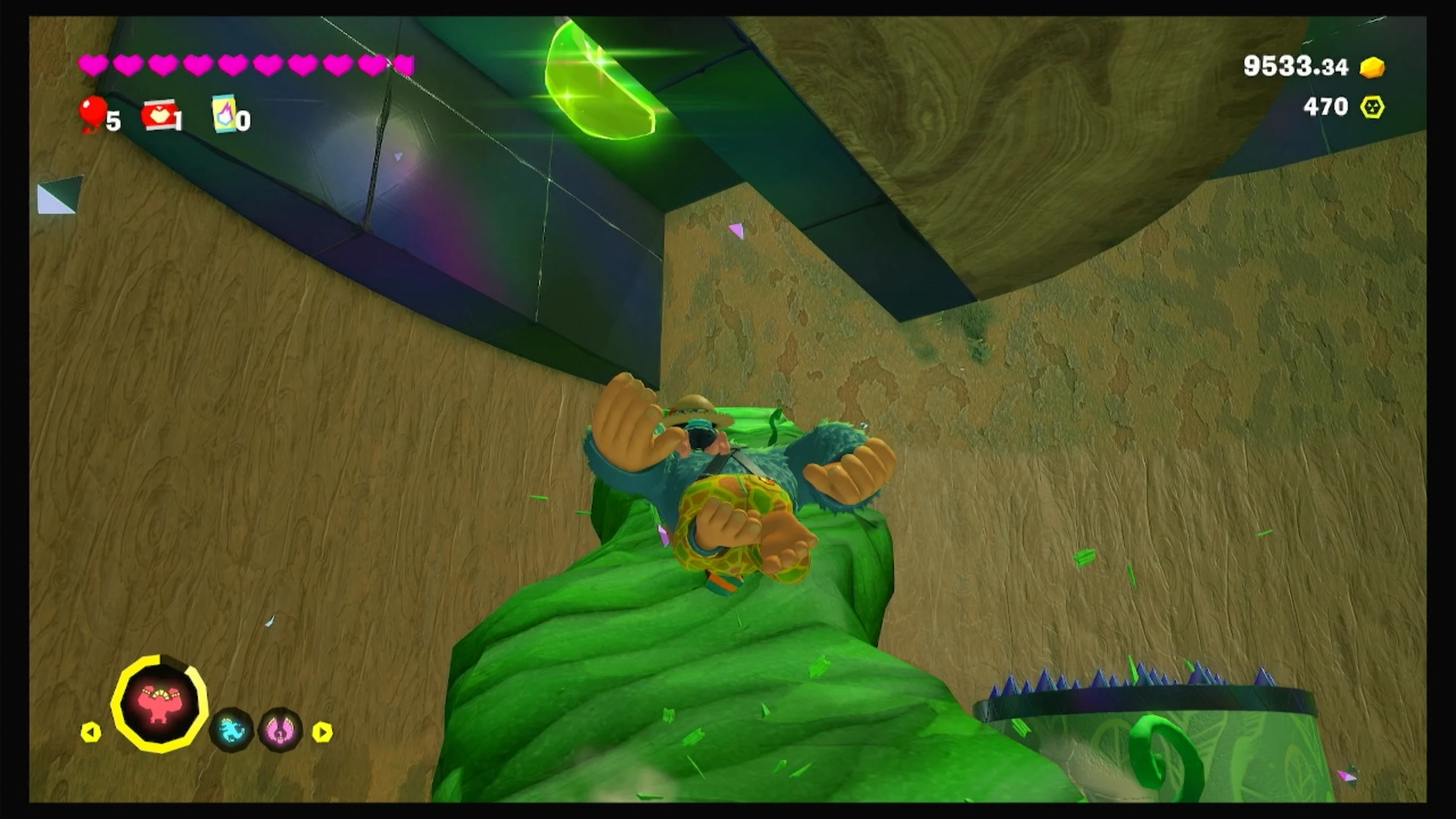 76 거대수 공동의 매달린 바나나 이미지